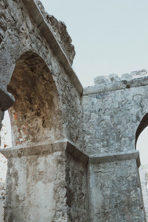 Free Detailed view of ancient stone arches and ruins in Demre, Antalya, Türkiye. Stock Photo