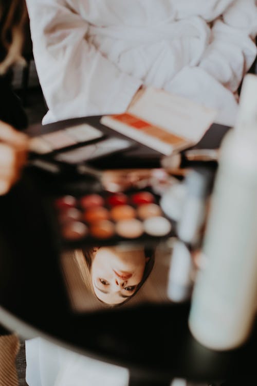 A Makeup Kit with a Mirror