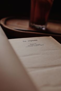 An open vintage book with soft lighting, perfect for classic literature themes. — photo by Darya Grey_Owl
