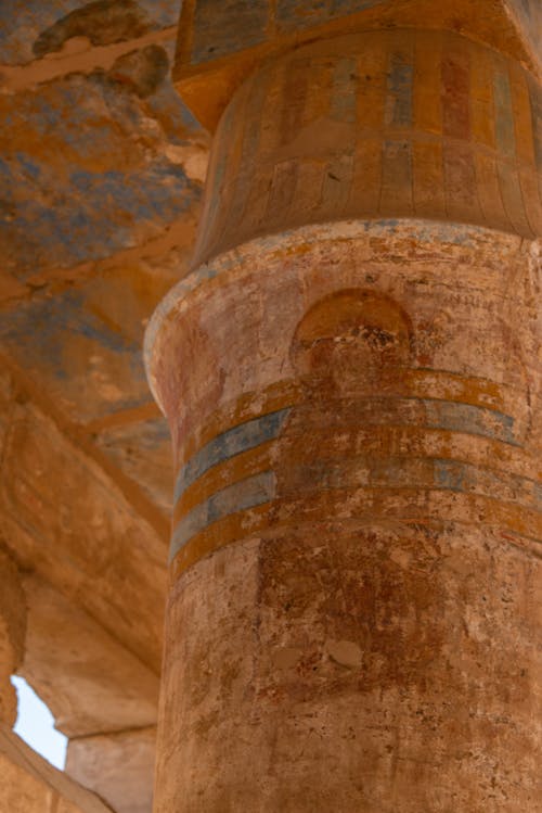 Column of Ancient Sandstone Temple