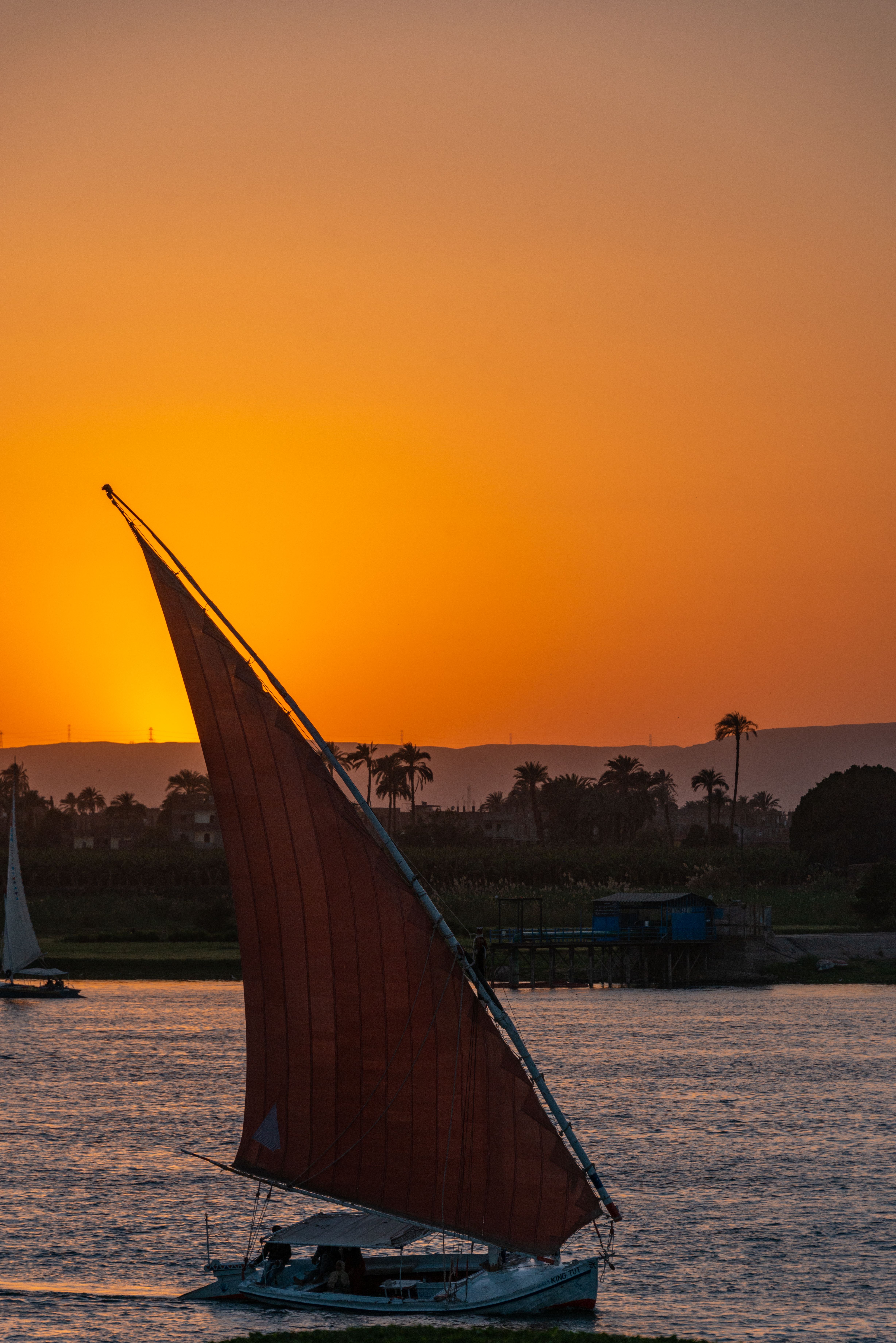 Sailboat in Sea at Golden Sunset · Free Stock Photo