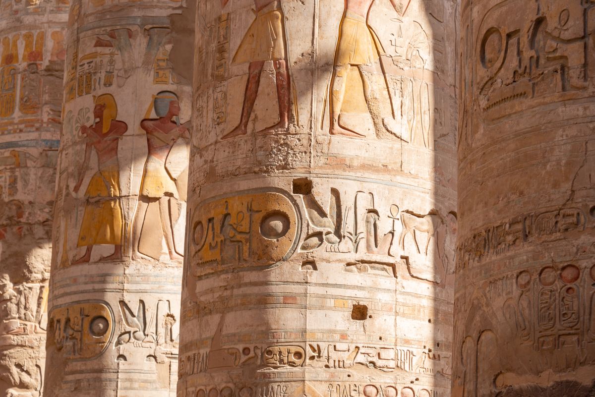 Karnak Temple Hypostyle Hall massive columns