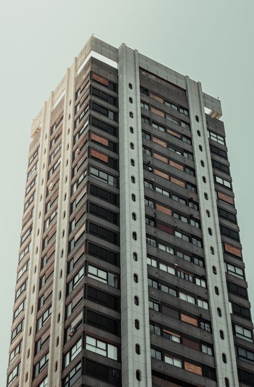 Free Architectural view of a modern skyscraper in Buenos Aires, Argentina. Stock Photo