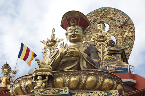 Buddha Statues in the Himalayan Amitabha Monastery