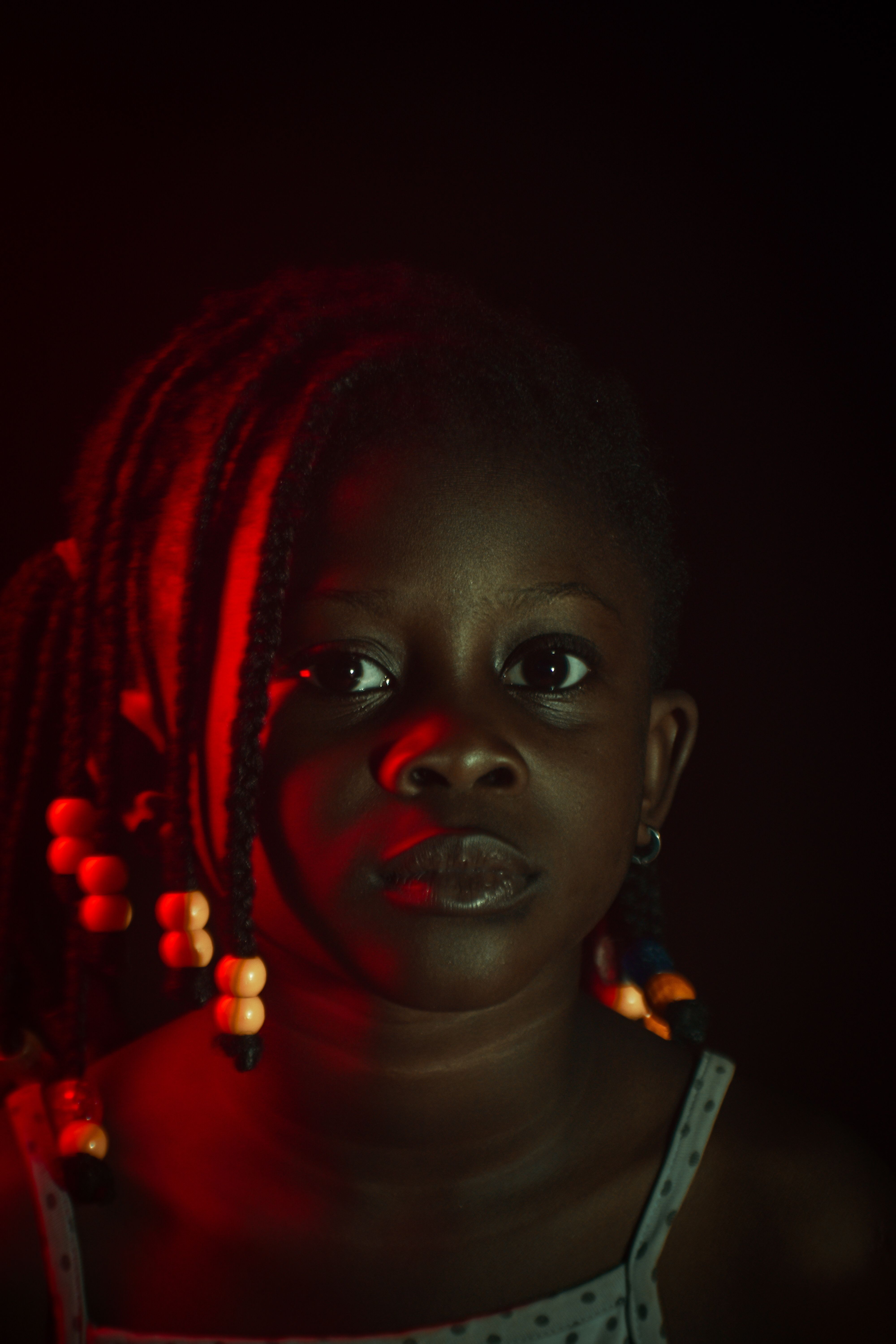 A Portrait of a Girl with Braided Hair · Free Stock Photo