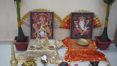 Kostenloses Stock Foto zu durga, durga puja, ganesh