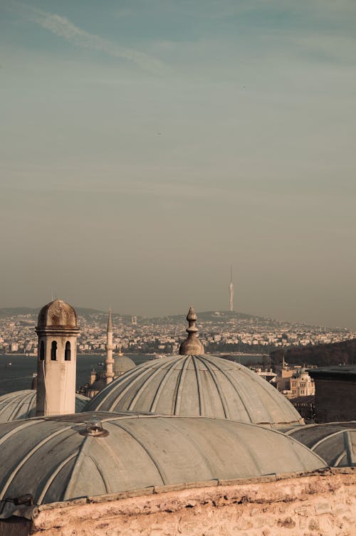 Suleymaniye Mosque Dome Against Istanbul Cityscape
