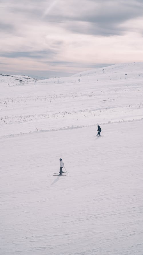 People Skiing on Snow