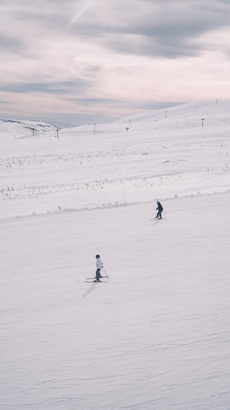 People Skiing On Snow