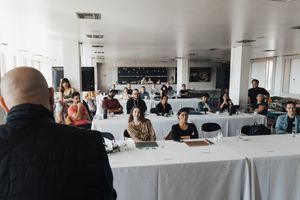 Colleagues attending a presentation, photo by Matheus Bertelli on Pexels