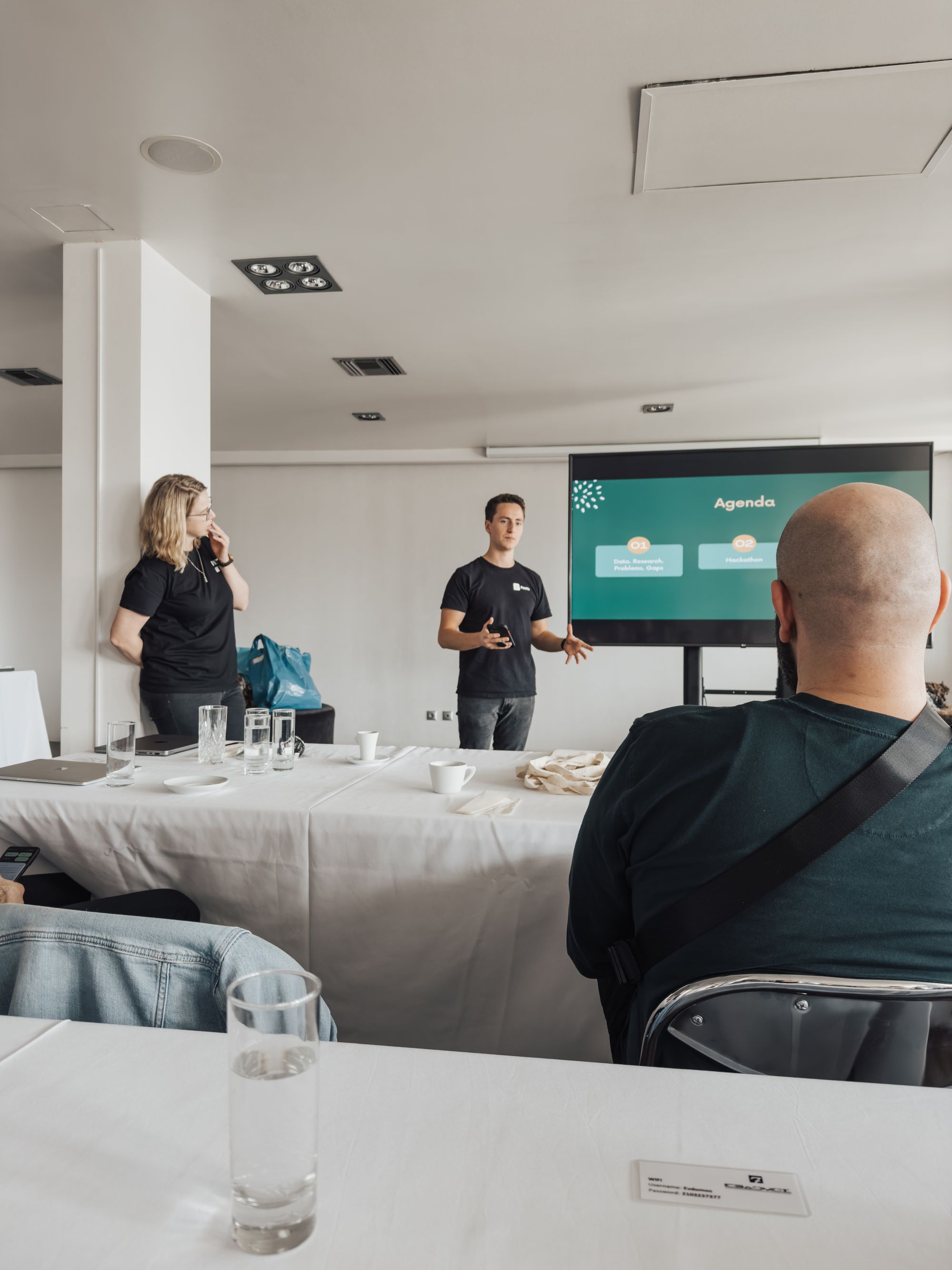Business team taking part in a planning workshop