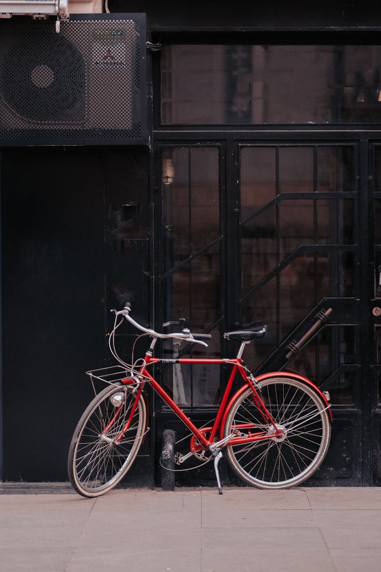 Bicycle Near Building Wall