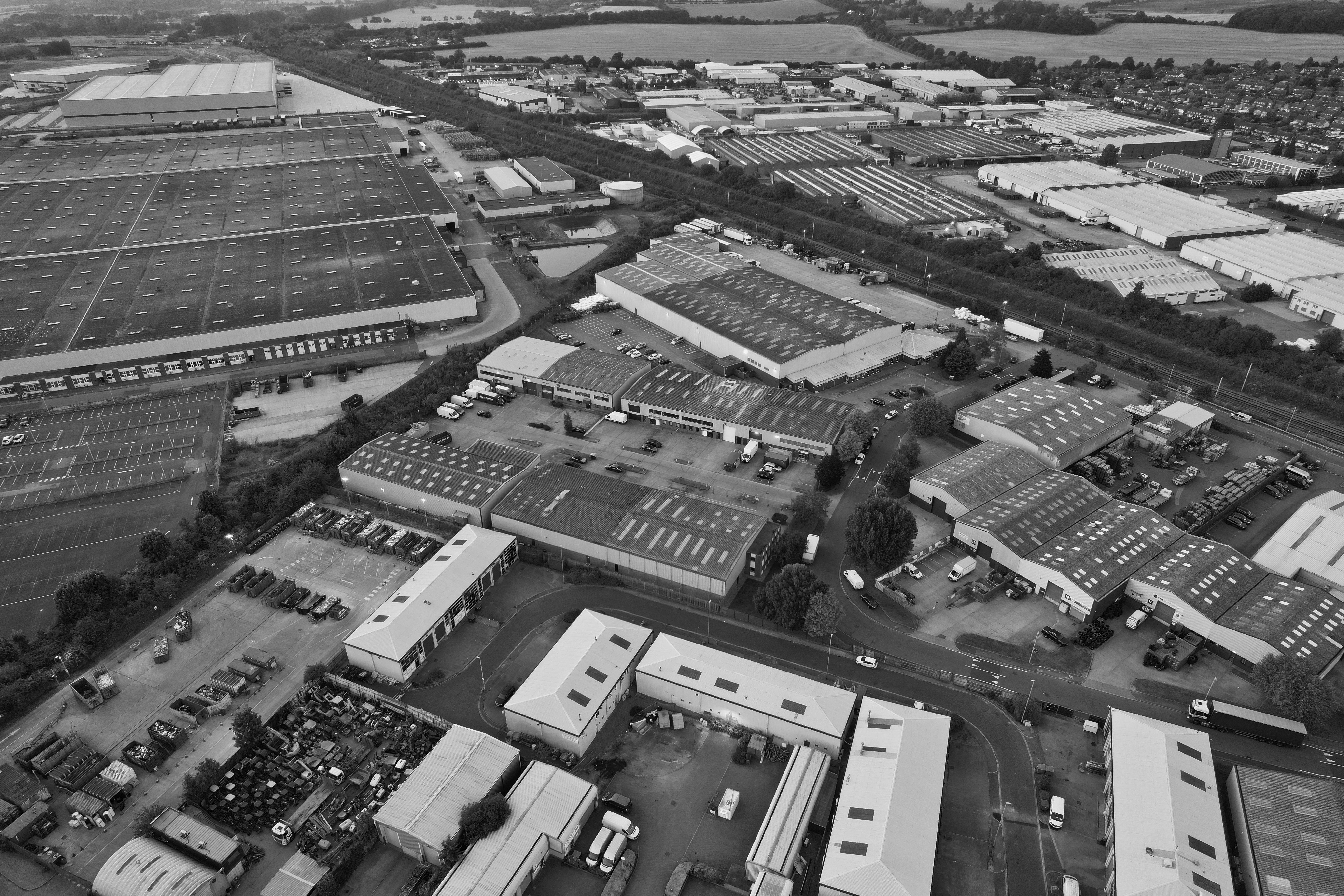 Aerial Photography of Industrial District · Free Stock Photo