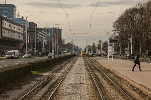 Immagine gratuita di allena, auto, binari ferroviari