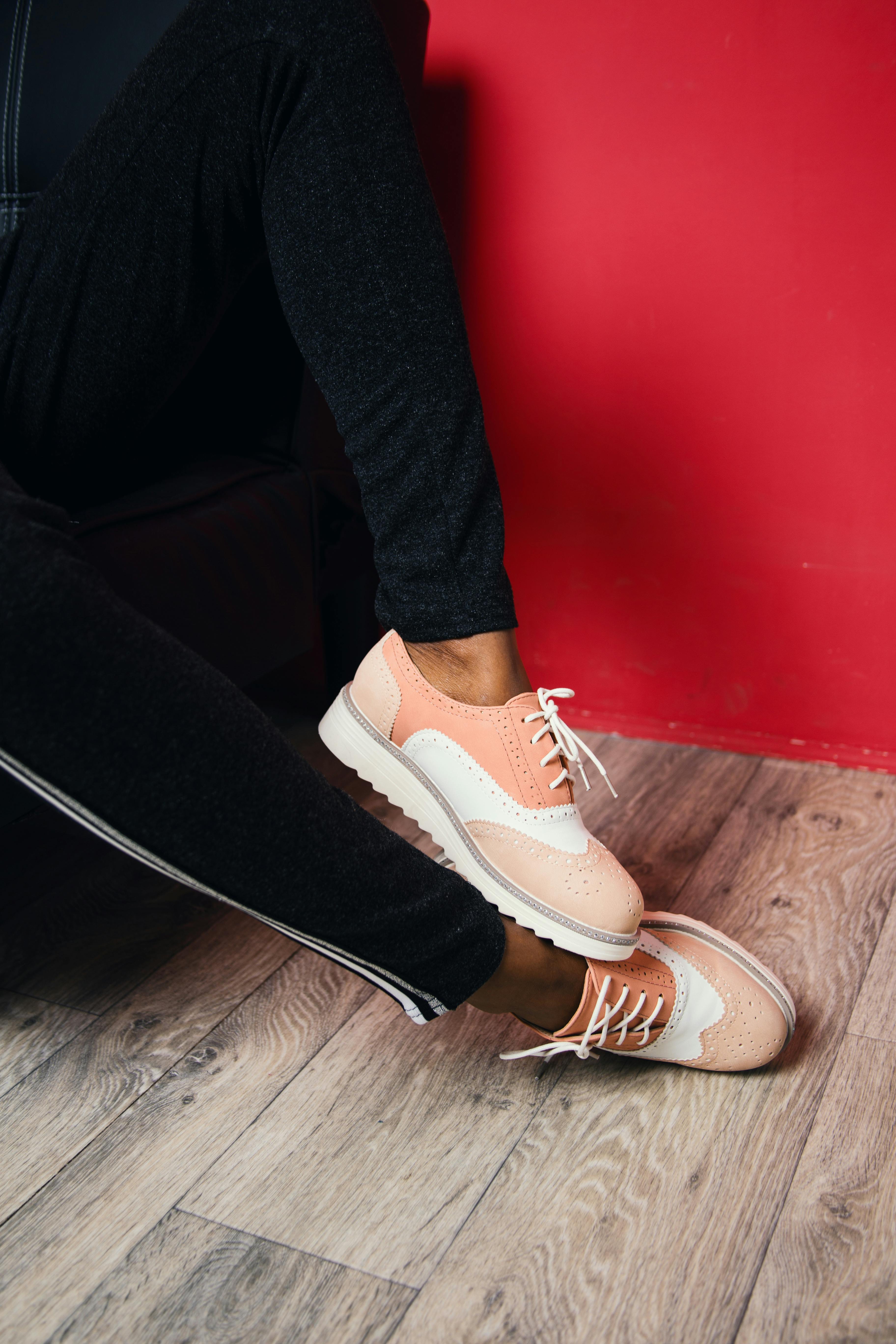 Vans Shoes on Red Background · Free Stock Photo