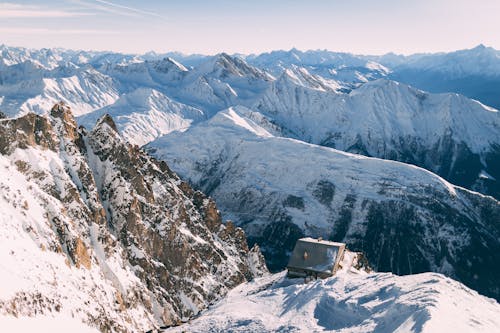 Buildings on Mountains Peaks