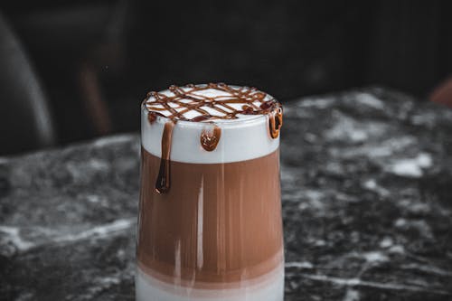 Delicious Coffee with Cream and Chocolate