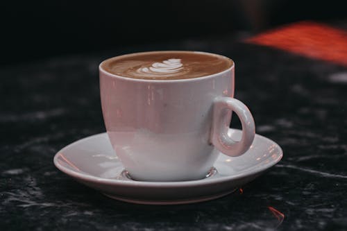 A Cup of Latte on a Saucer 