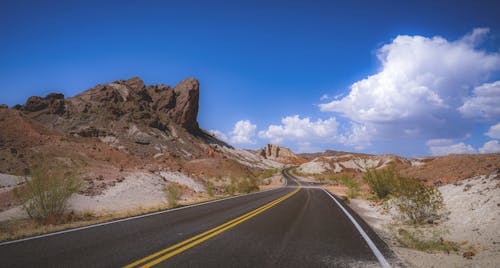 Asphalt Road on Wasteland