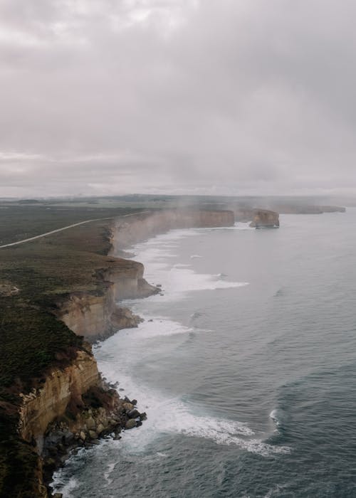 Imagine de stoc gratuită din acoperit de nori, coastă, erodate