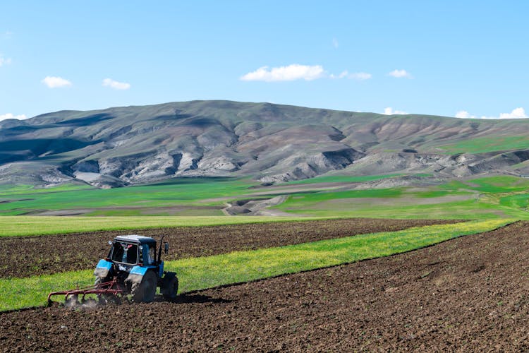 A Tractor On A Crop