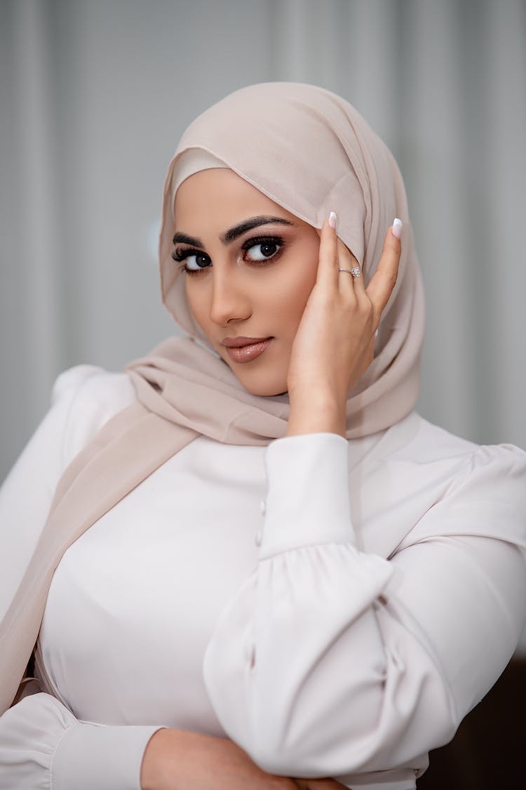 Beautiful Young Woman In Hijab Portrait