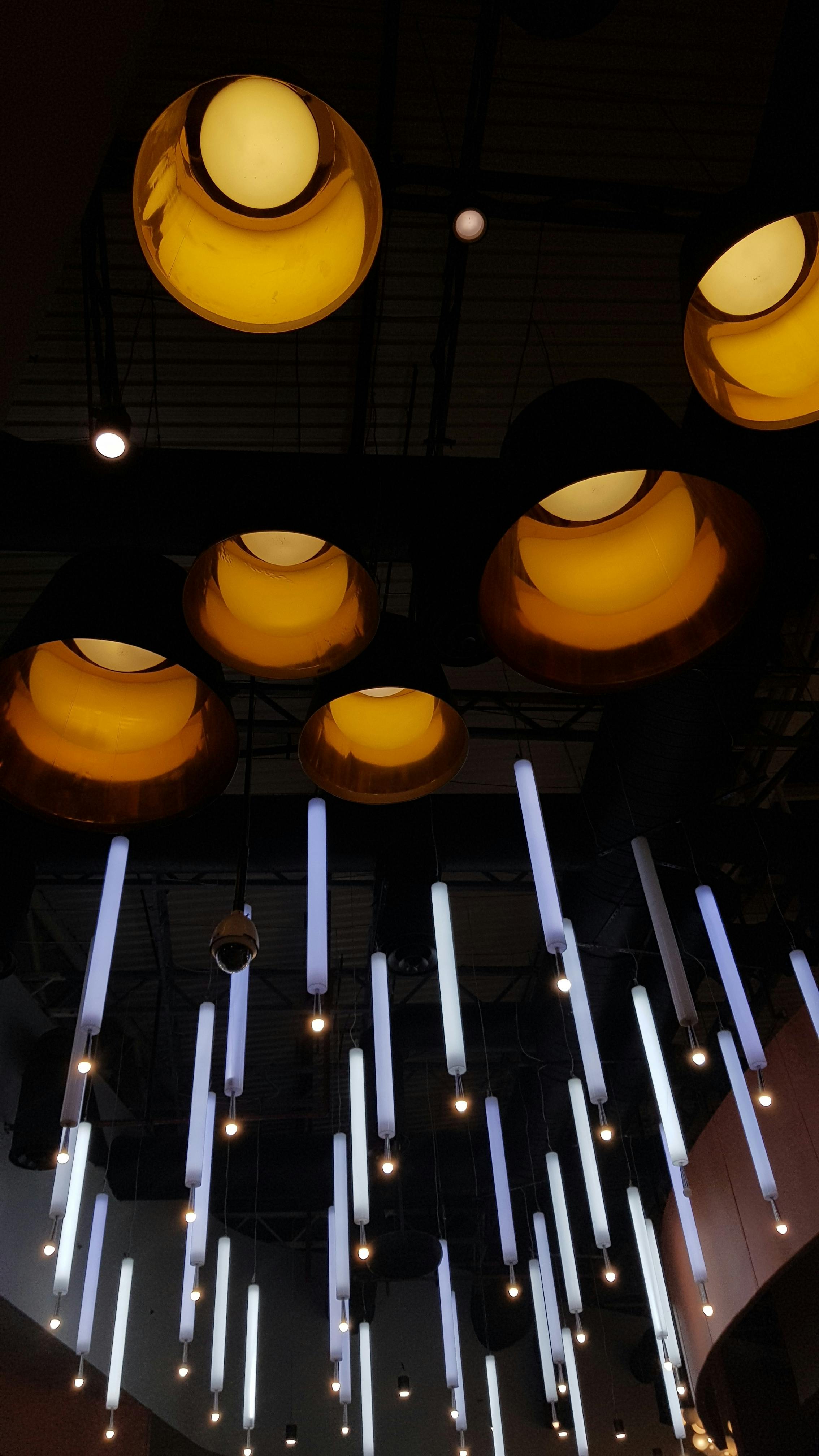 Free stock photo of bulbs, ceiling light, lights