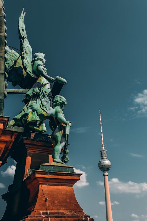 Ingyenes stockfotó berlin, Berlini tévétorony, bronz témában