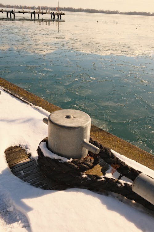 Close-up of a Mooring Dock 