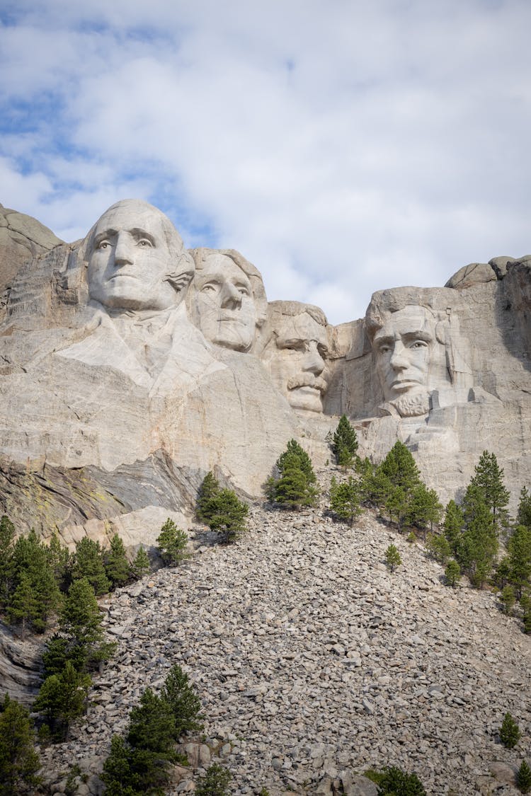 Mount Rushmore National Memorial In The Black Hills Near Keystone, South Dakota, United States