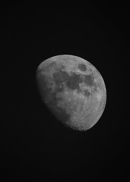 Free stock photo of crescent moon, full moon, interplanetary Stock Photo