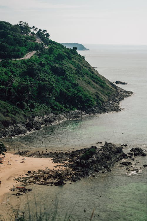 도로, 모래, 바다의 무료 스톡 사진