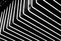 Black and white chevron light pattern — artwork by Ricardo Olvera on Pexels