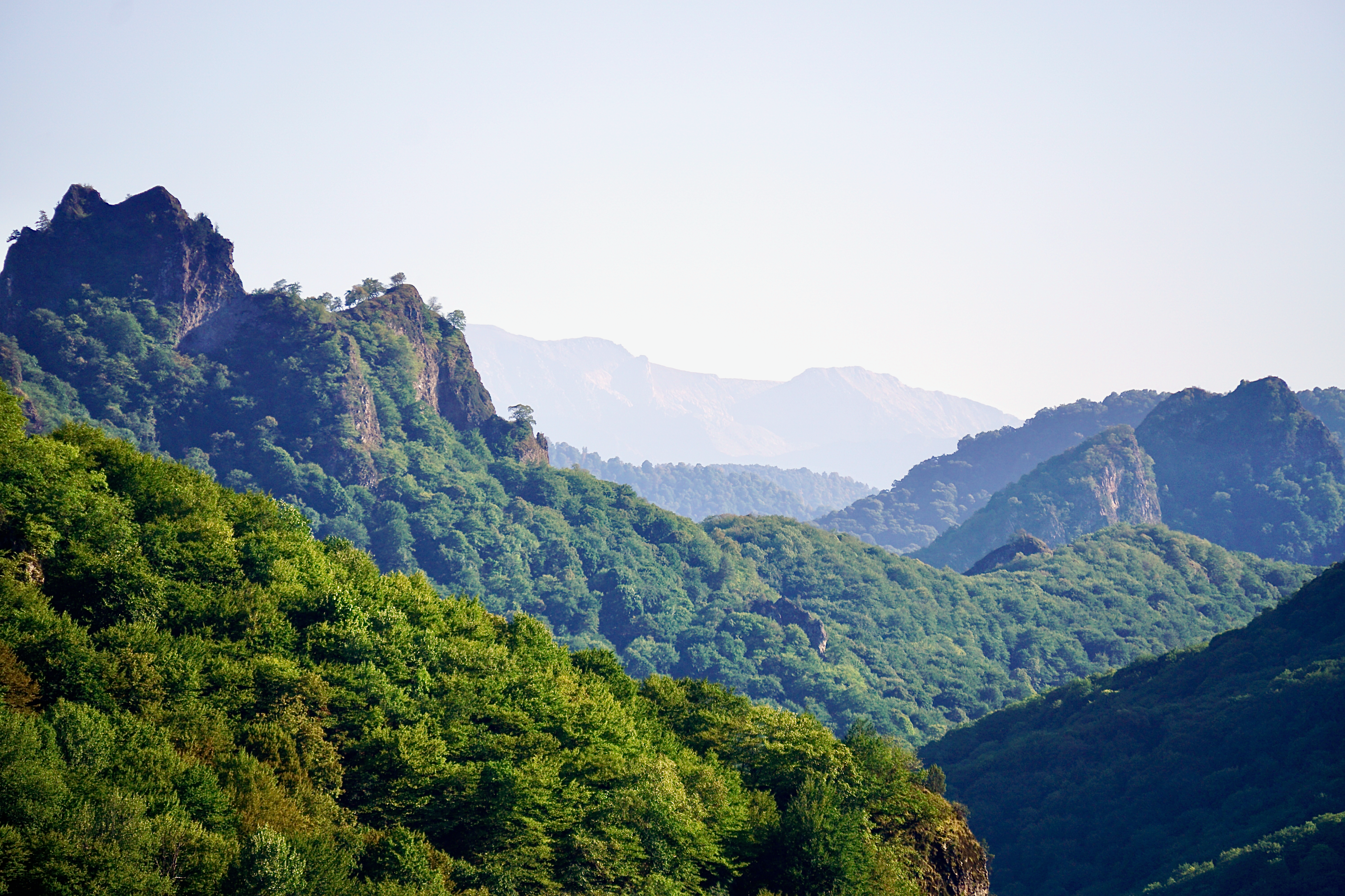 Landscape of Mountains and a Valley · Free Stock Photo