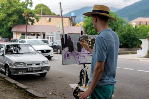 Základová fotografie zdarma na téma auta, malířský štětec, malování