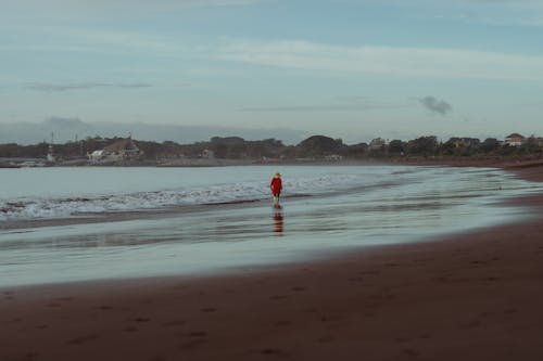 Woman Walking on the Beach 