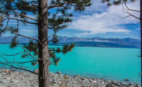 Free stock photo of lagoon, lake, mountains