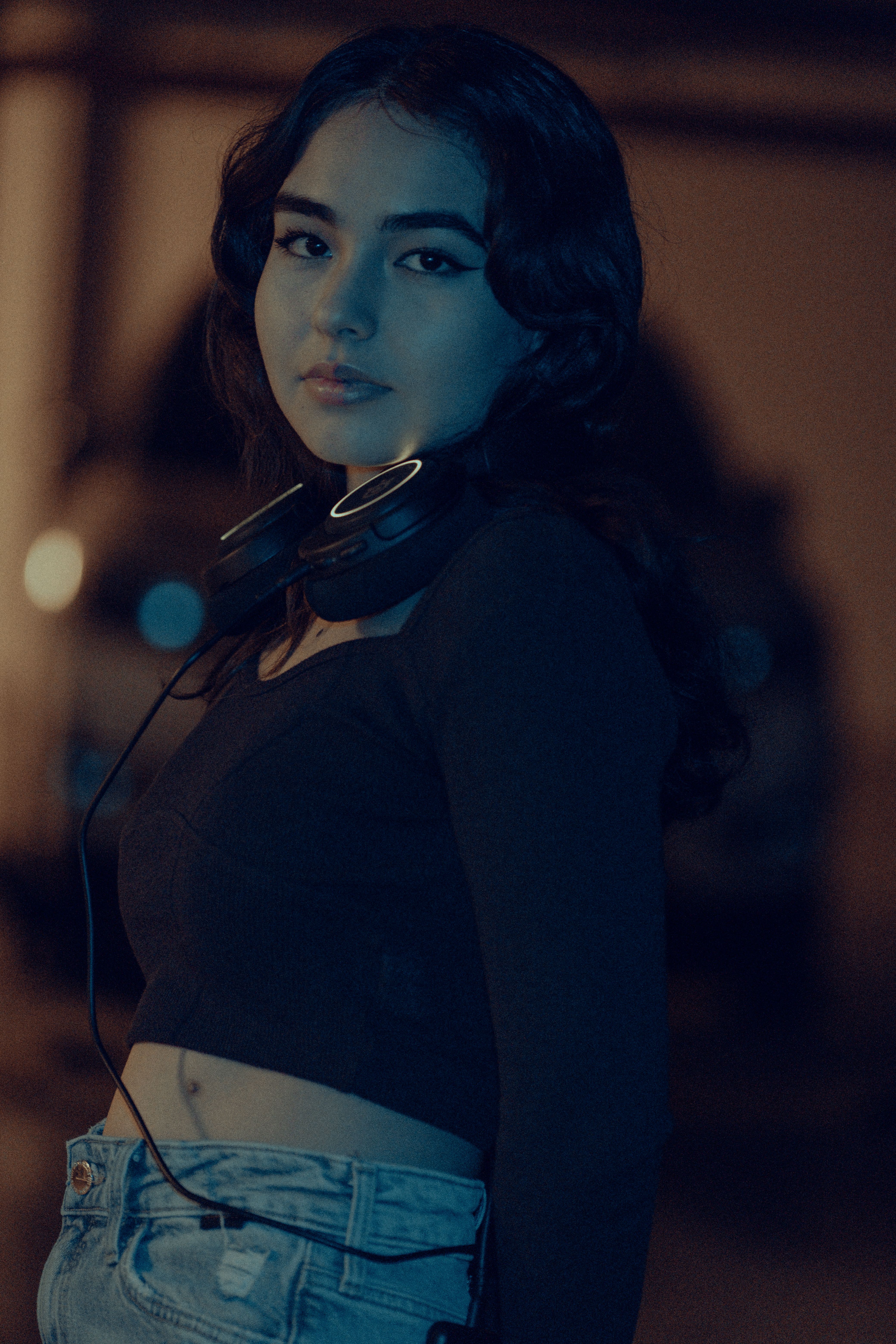 Portrait of Woman in Darkness · Free Stock Photo