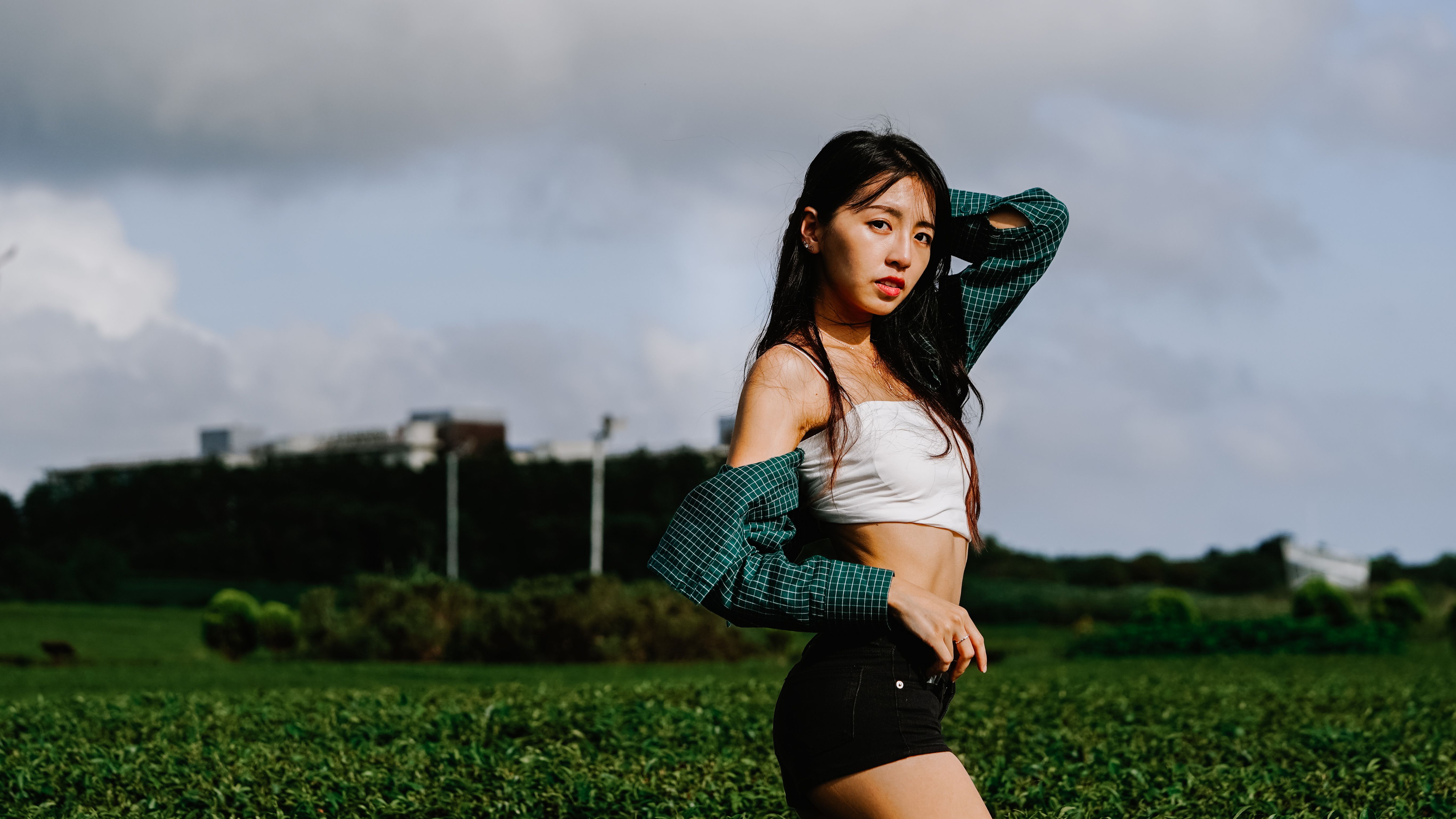 Portrait of Woman with Black Hair · Free Stock Photo