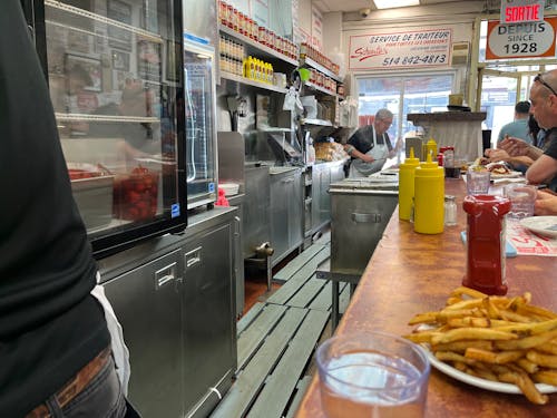 Counter Service at Schwartz's in Montreal