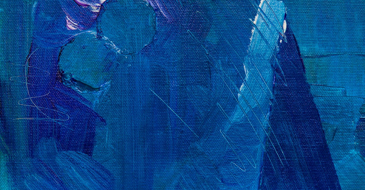 Photo of Blue Abstract Painting
