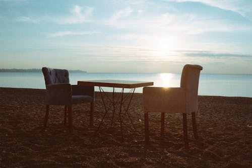 Seats and Table on the Beach