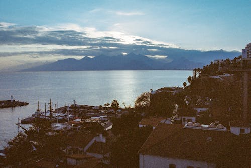 Základová fotografie zdarma na téma horizont, hory, lodě