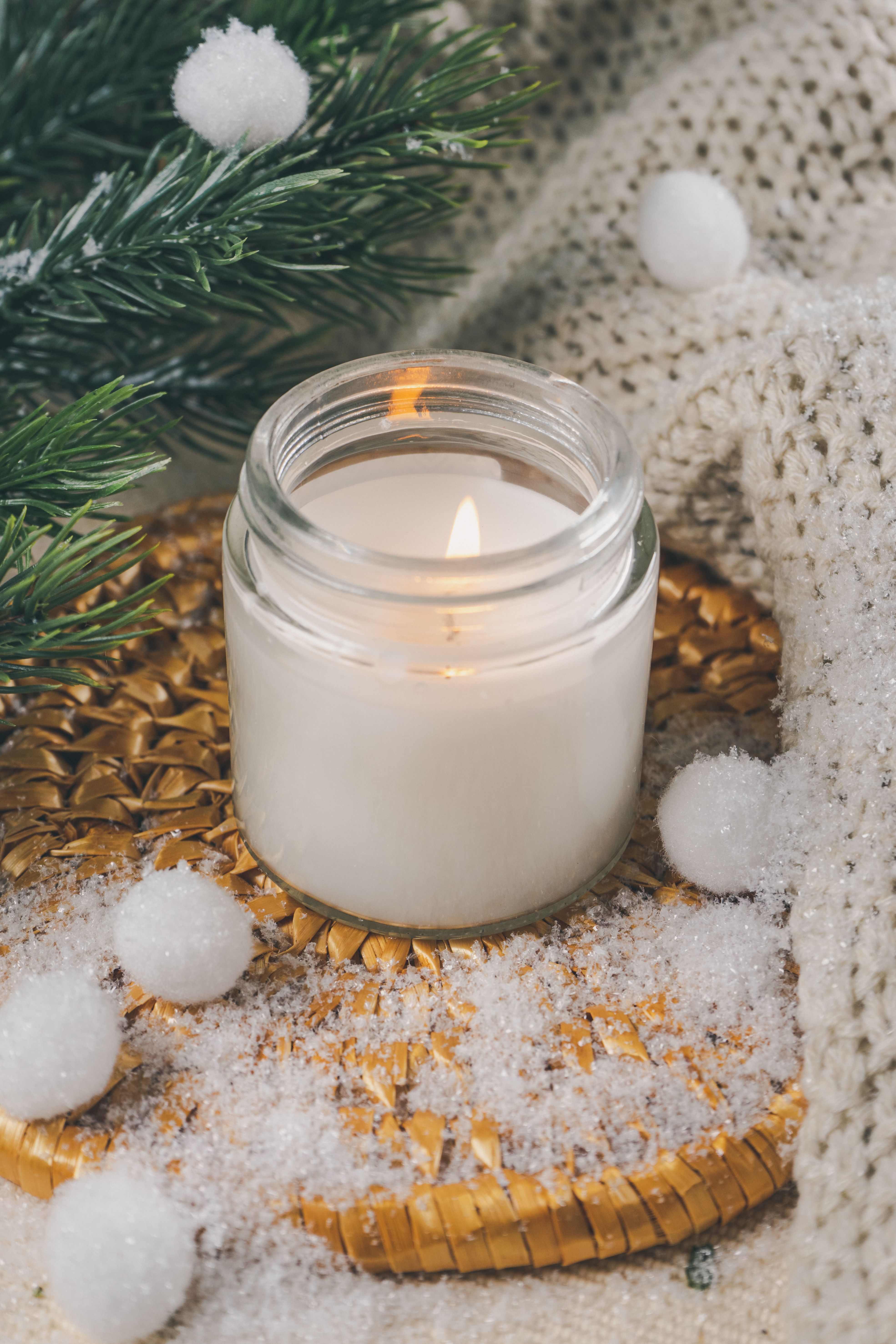 Close-up of a Burning Candle · Free Stock Photo