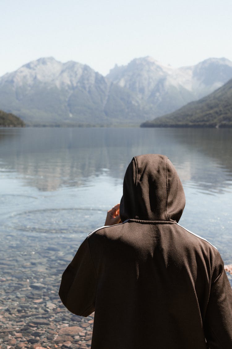 A Person In Black Hoodie 