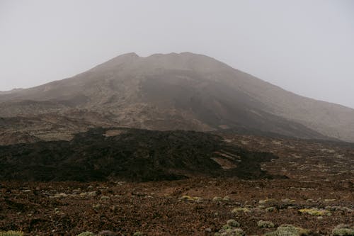 Free Foggy Landscape of a Mountain  Stock Photo