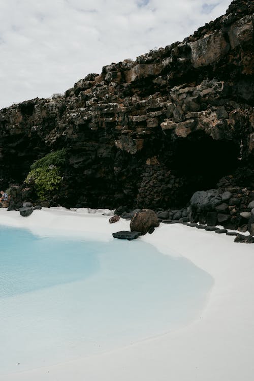 Kostnadsfri bild av havsstrand, klippa stenar, mobil tapeter