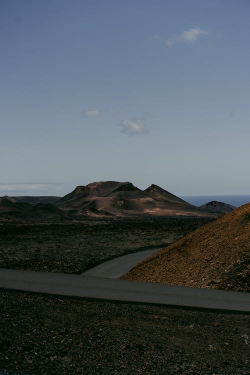Roads through Volcanic Landscape