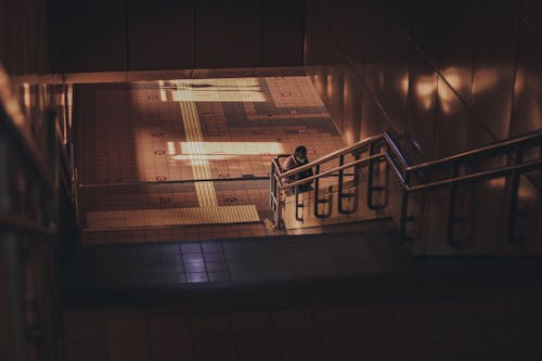 ステップ, ダーク, 地下鉄の無料の写真素材