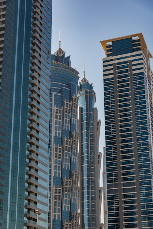 Modern Skyscrapers Complex in City Downtown 